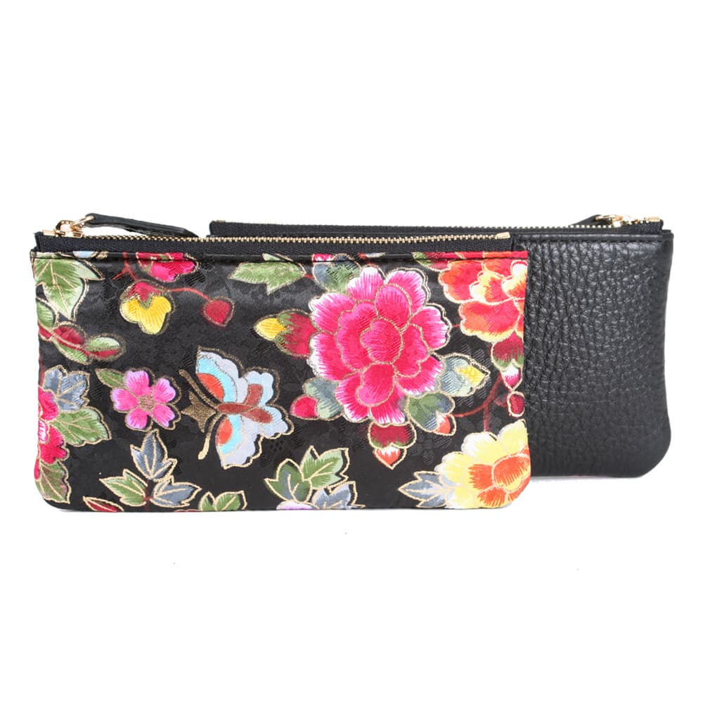 Oriental pouch bag_ Kesylang_ Flower pattern_ Fabric pouch